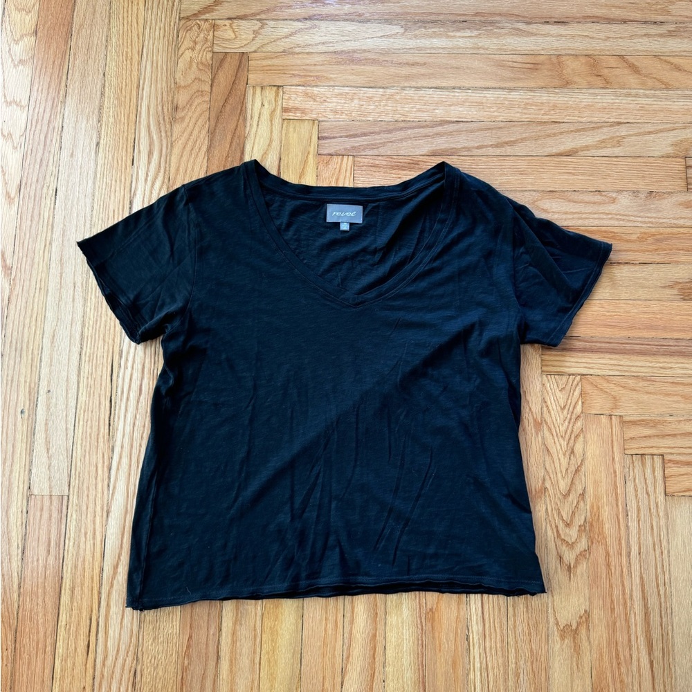 Women’s Black V-Neck T-Shirt